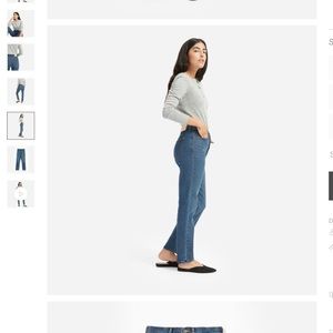 Everlane Stretch High-Rise Cigarette Jean
